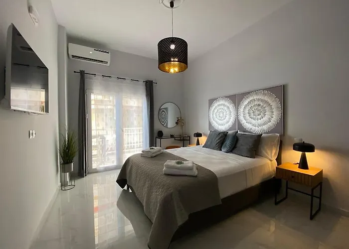 Apartmán Beachfront 2bedroom Flat Seaview Loutráki